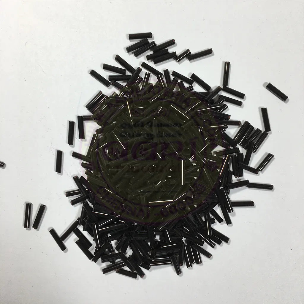 Cut Beads or Cutdana-8mm Black Color (25 grams)