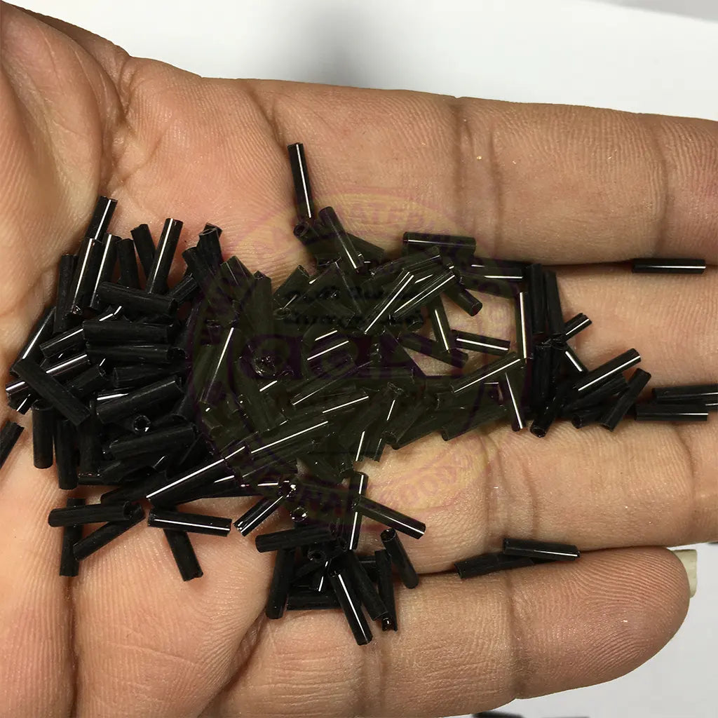 Cut Beads or Cutdana-8mm Black Color (25 grams)