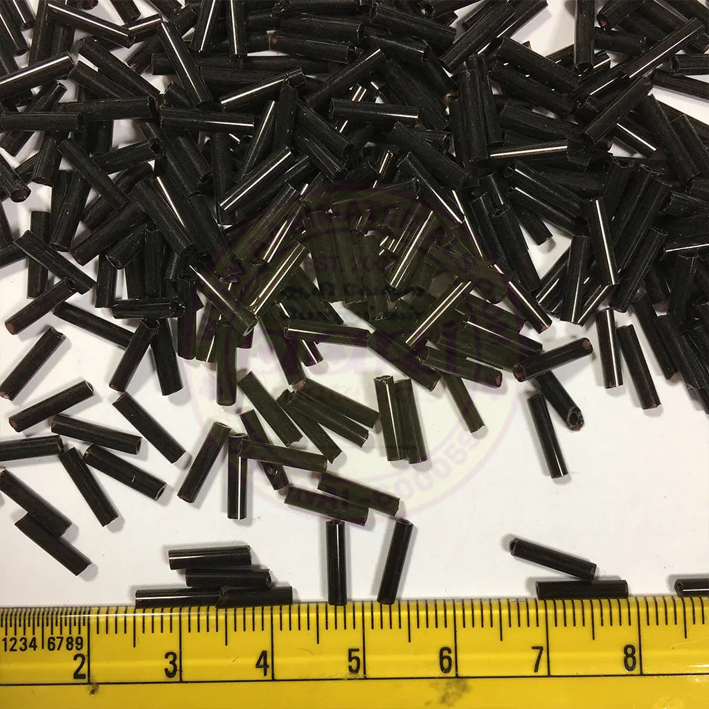 Cut Beads or Cutdana-8mm Black Color (25 grams)