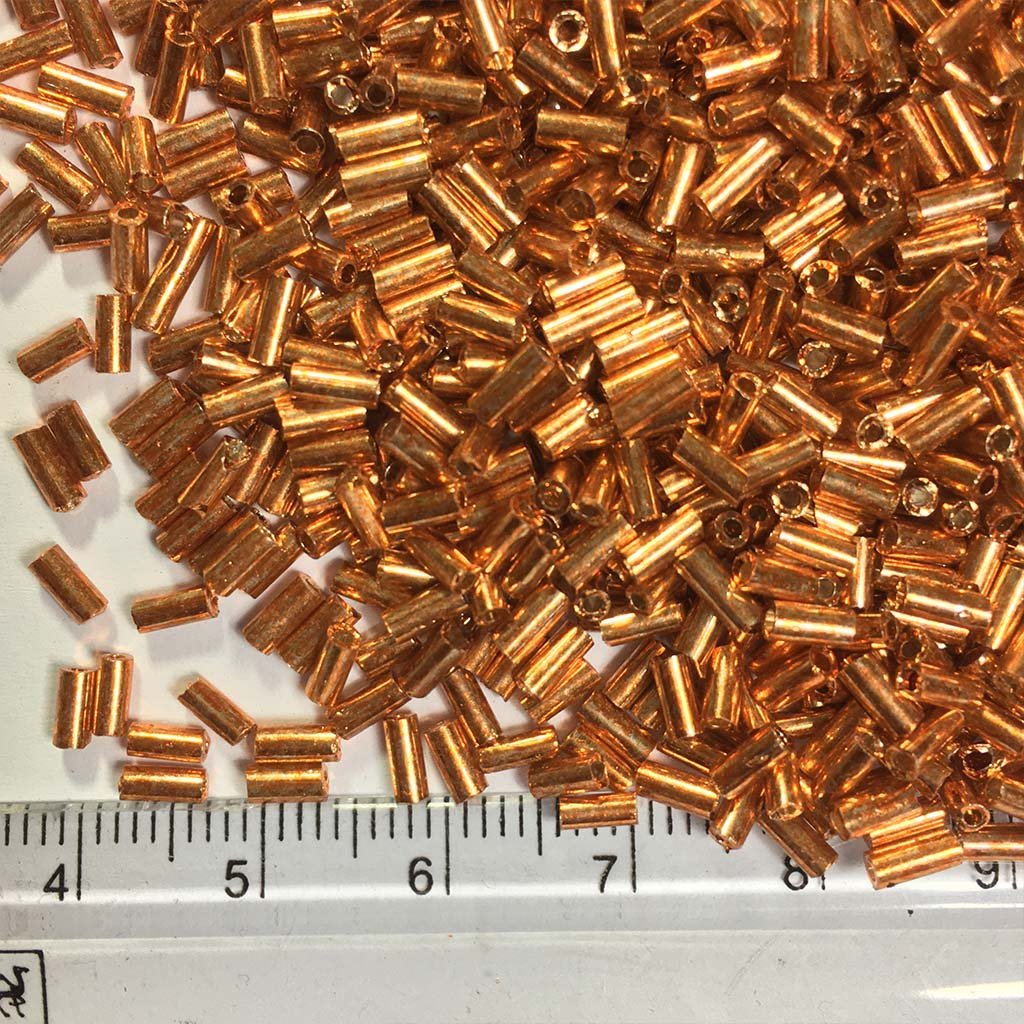 Cut Beads or Tube Beads (4mm) Copper Color (25grams)