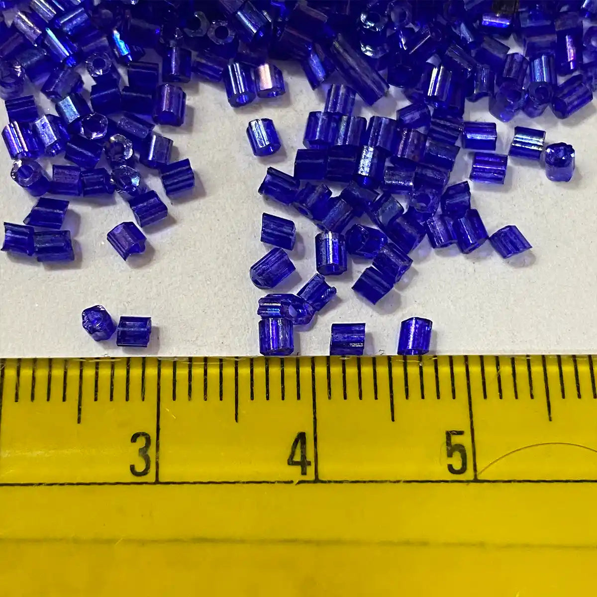 Cut Beads or Cutdana 2mm Blue Color (25grams)