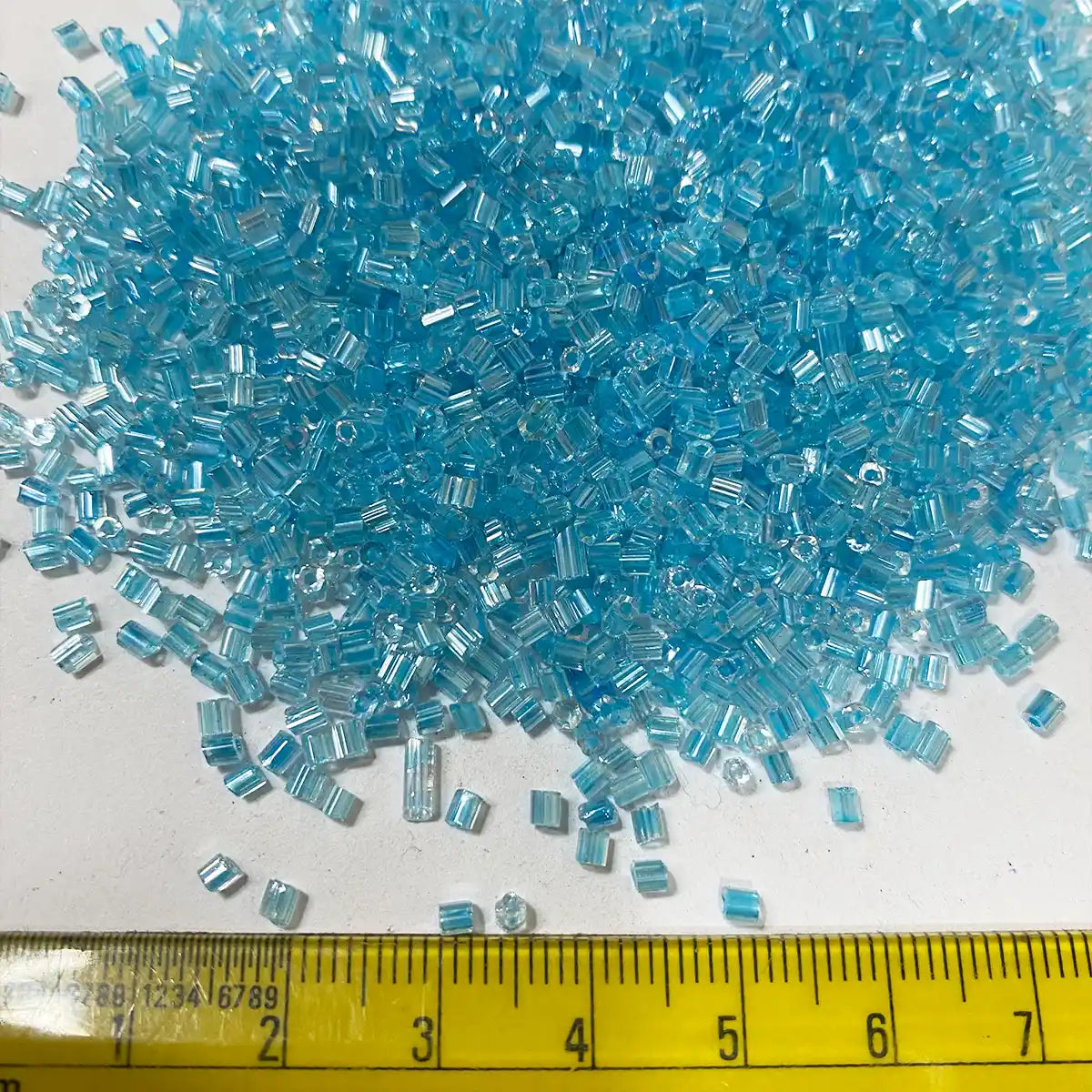 Cut Beads or Cutdana 2mm Light Blue Color (25grams)