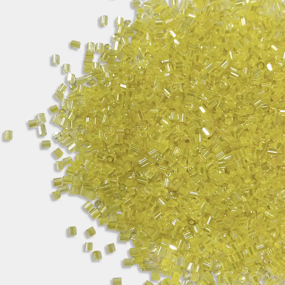 Cut Beads or Cutdana 2mm Light Yellow Color (25grams)