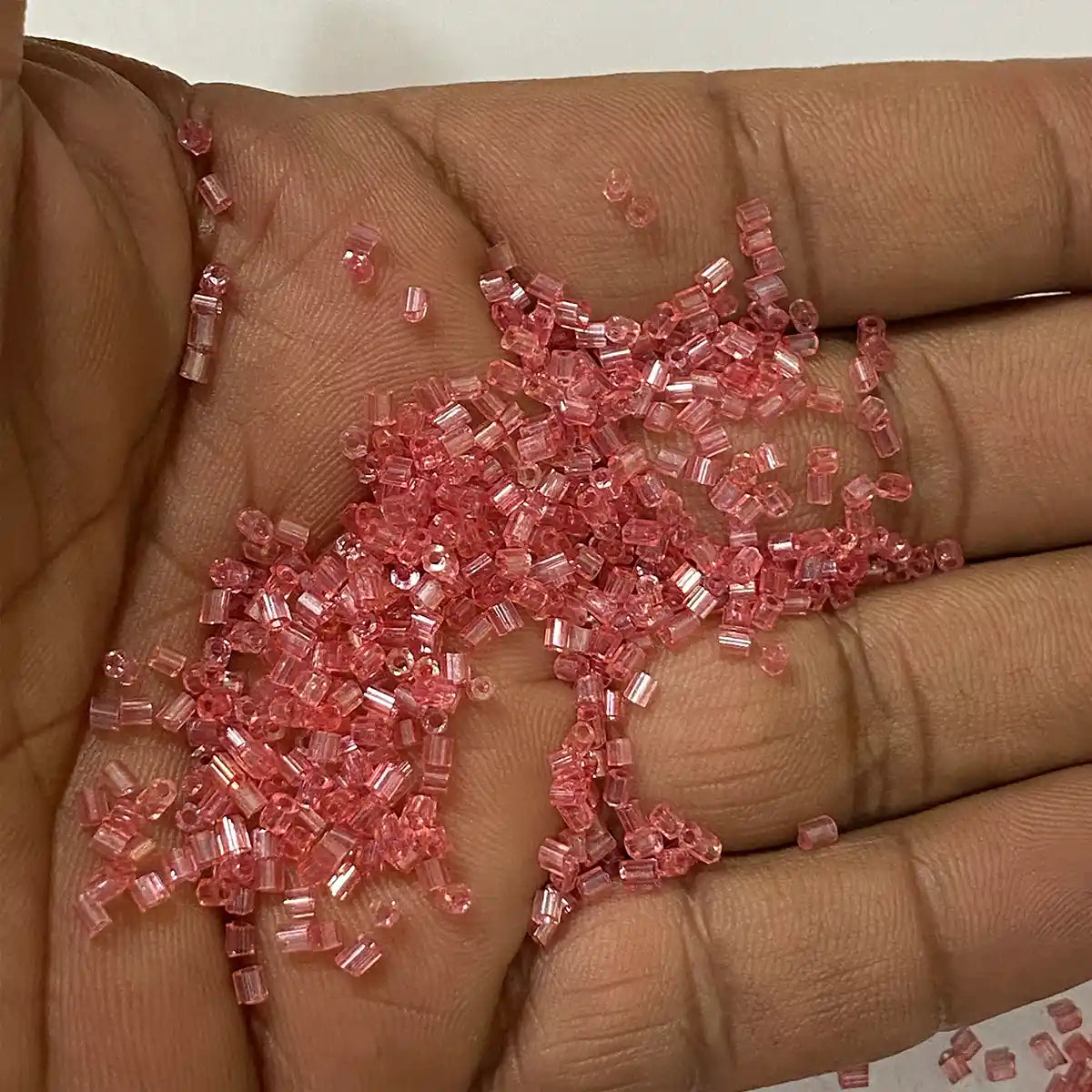 Cut Beads or Cutdana 2mm Pink Color (25grams)
