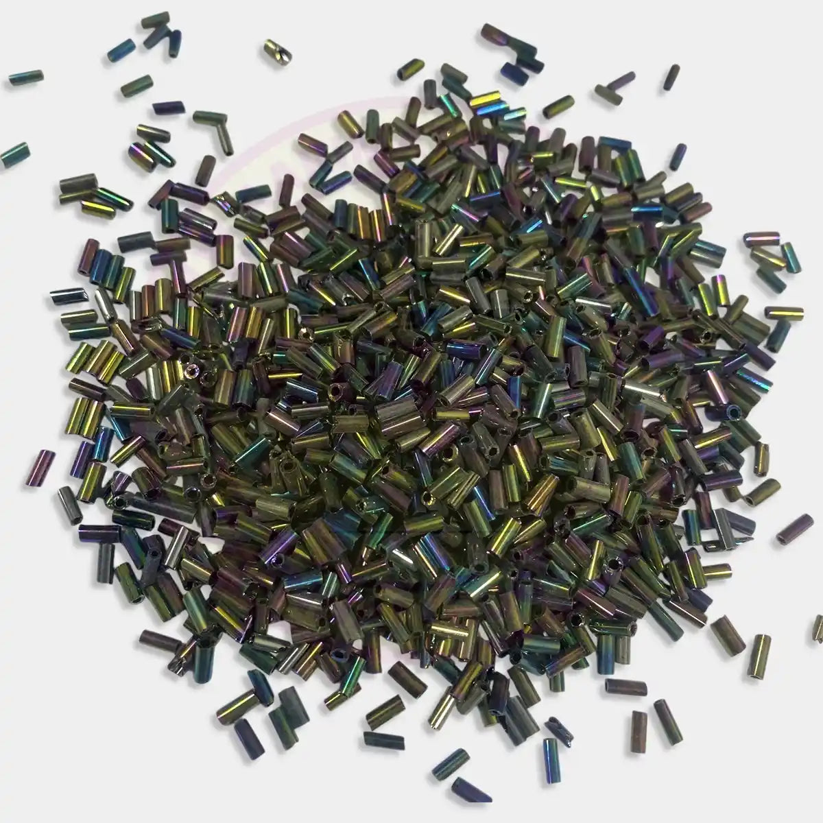 Cut Beads or Tube Beads (4mm) Multicolor Dark Shade Color (25grams)