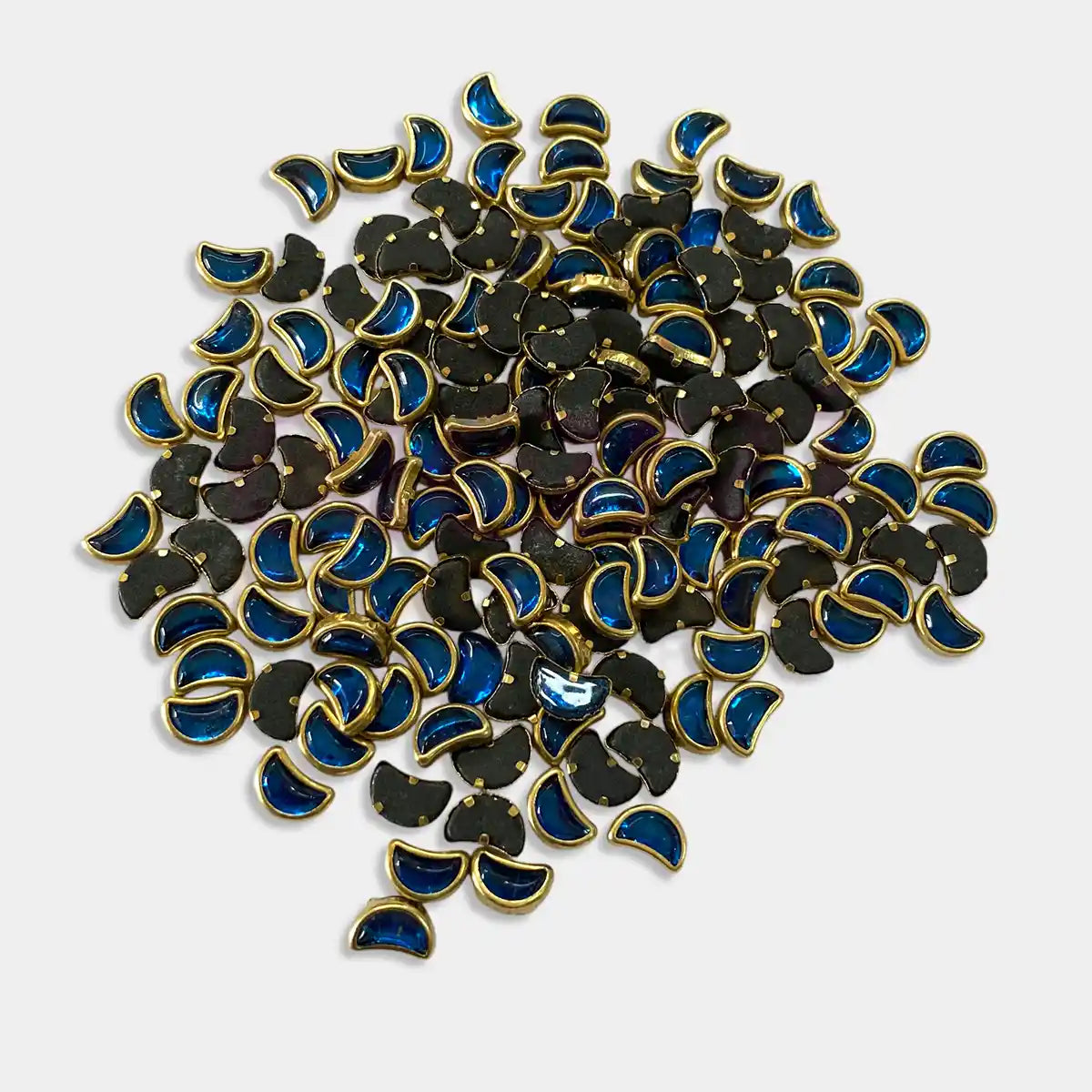 D-Cut Moon Shape  Kundan Stone 6x4mm (20grams)