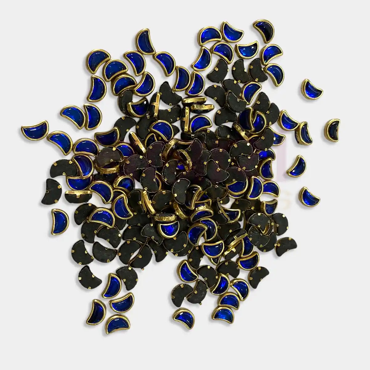 D-Cut Moon Shape  Kundan Stone 6x4mm (20grams)