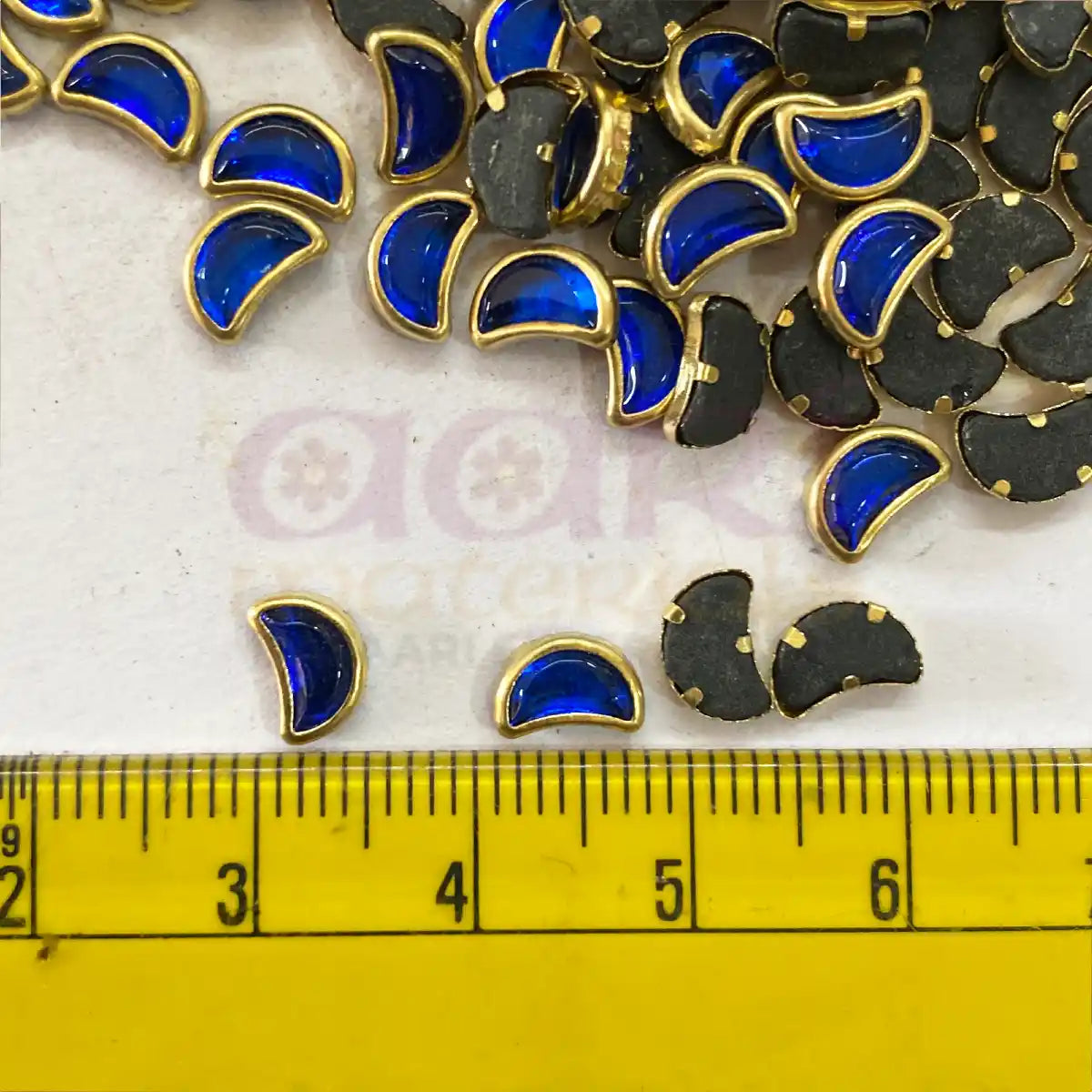 D-Cut Moon Shape  Kundan Stone 6x4mm (20grams)