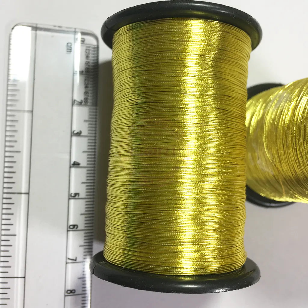 Dayalji Zari thread 754 Yellow Gold Color 1pc