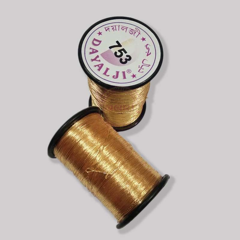 Dayalji Zari thread 753 Gold Color