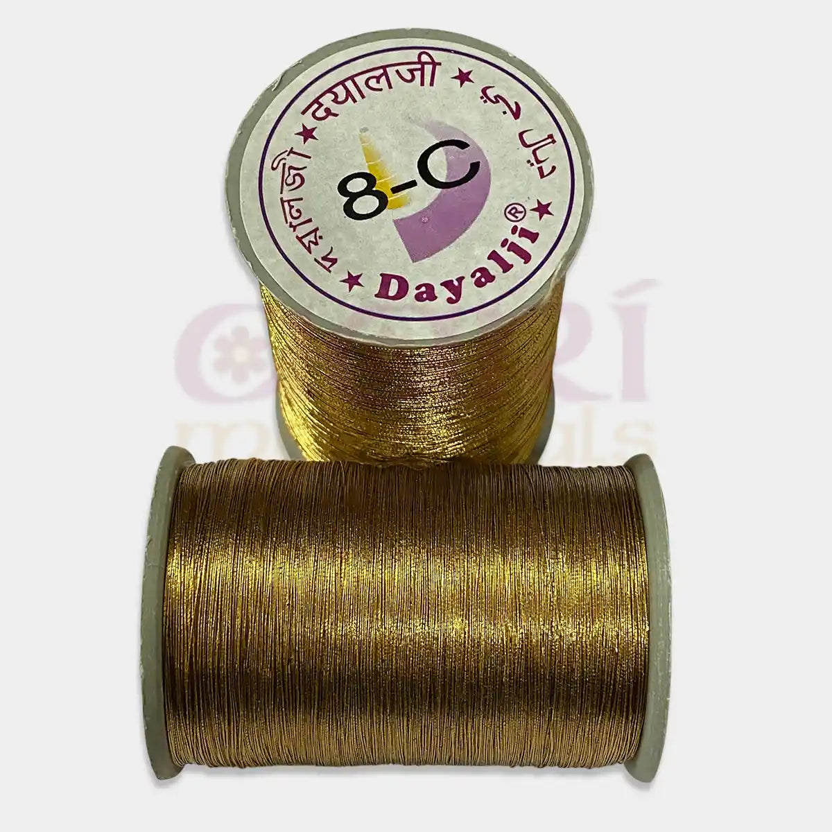 Dayalji Zari Thread – Antique Gold (8-C) Color (Pack of 1 pc)