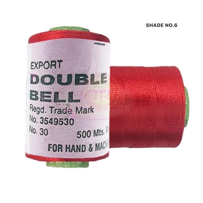 Double Bell Silk Thread for Embroidery - 1pc Color Shade No.6