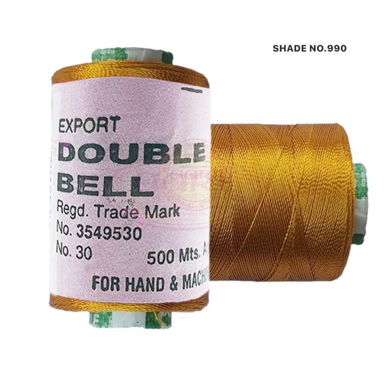 Double Bell Silk Thread for Embroidery - 1pc Color Shade No.990