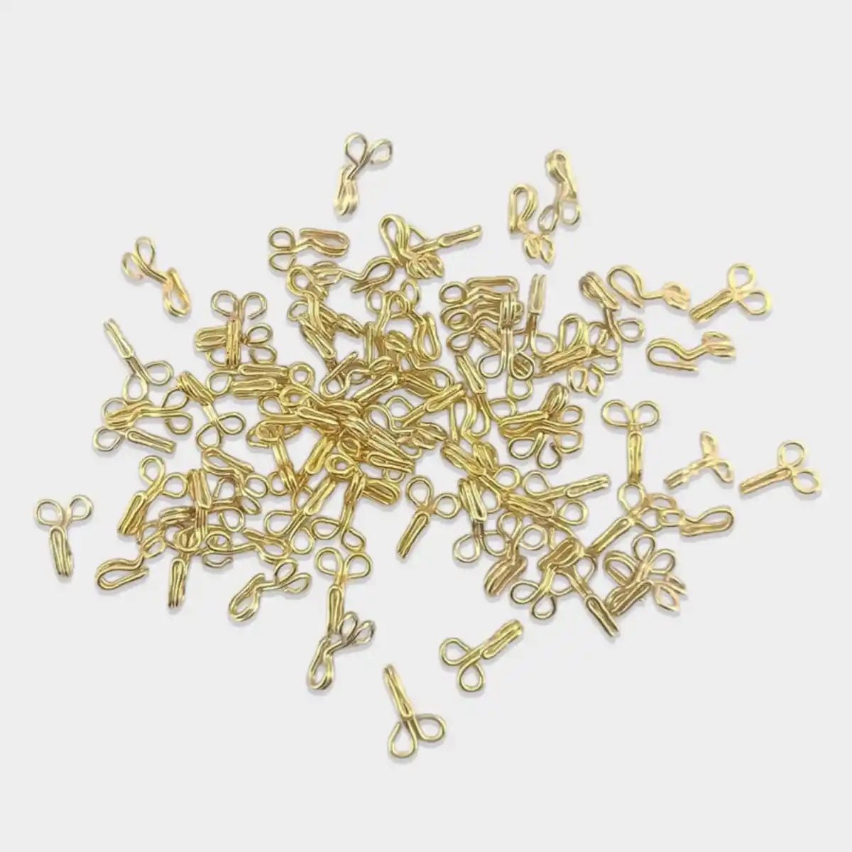 Dress or Blouse Hooks Golden Color Pack of 50 Pieces