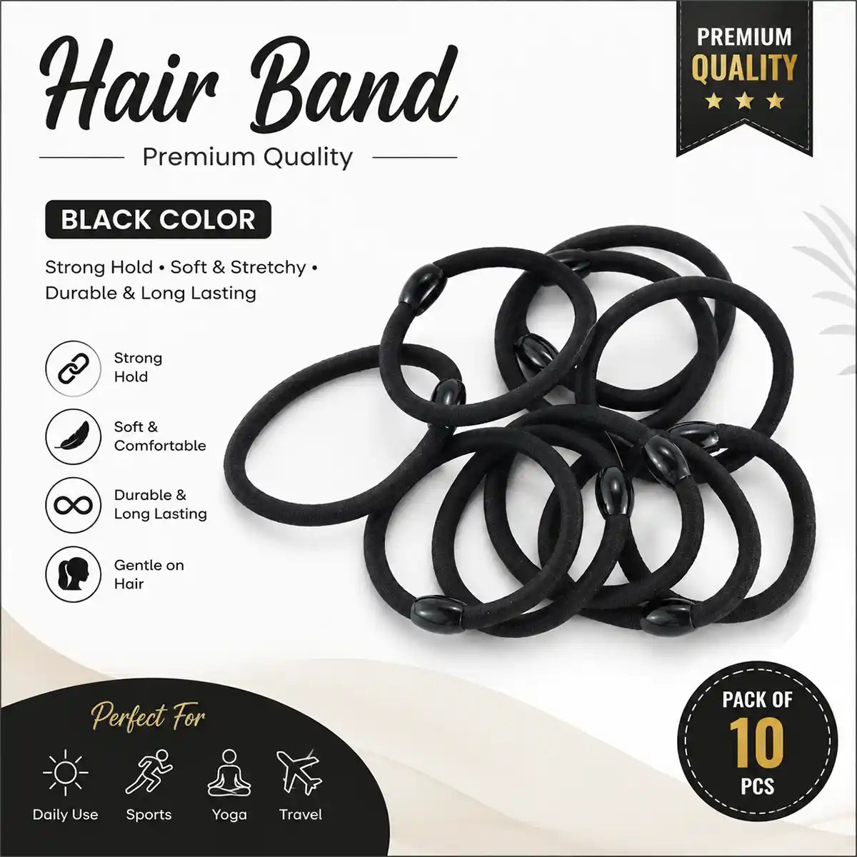 Elastic Hair Bands DIY Hair Accessories (5 Piece)