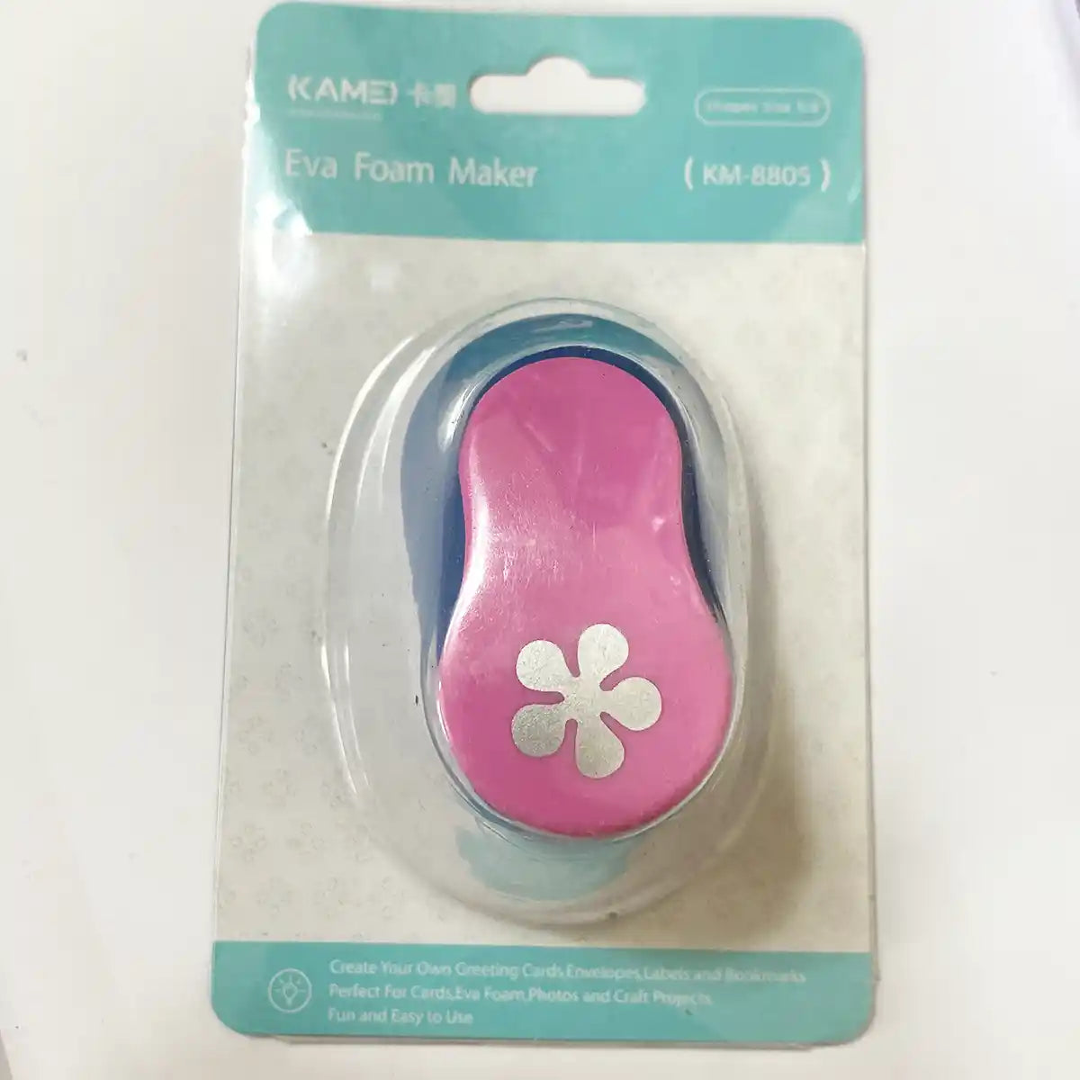 Eva Foam Maker 5 Leaf Flower Shape KM-8830 (15mm Dia) Small Size - Pack of 1 Piece