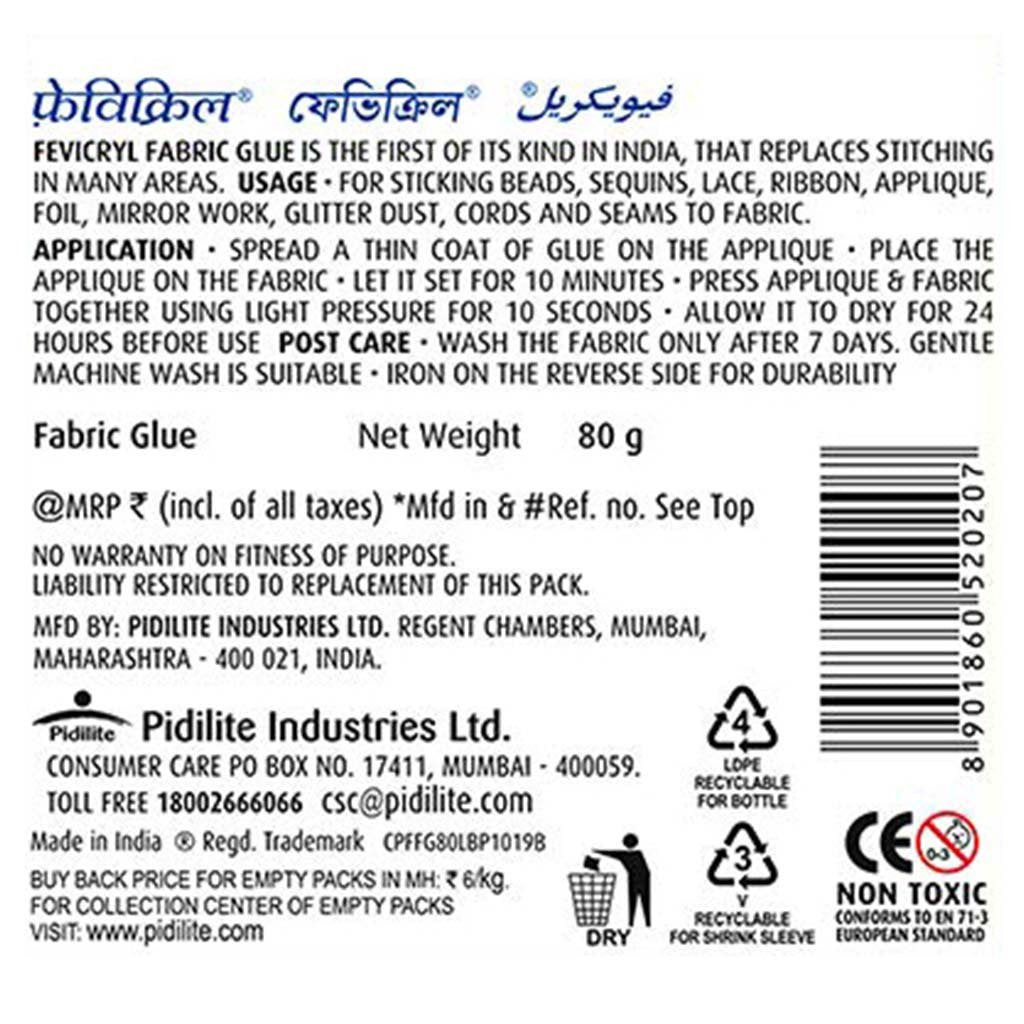 Fevicryl Fabric Glue (80g)