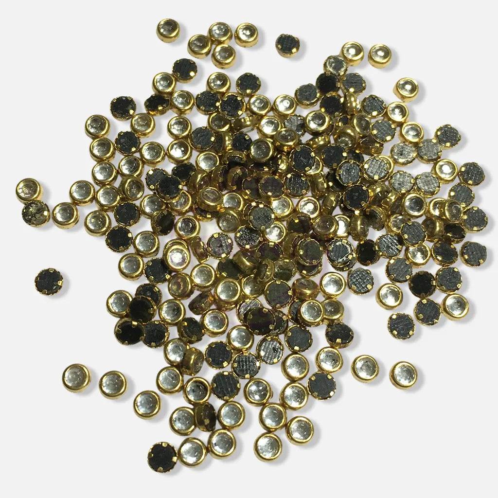 Fitting Stones Round Shape 3MM White 20grams