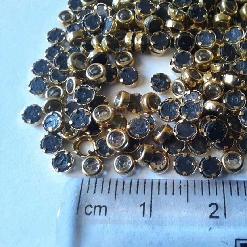 Fitting Stones Round Shape 3MM White 20grams