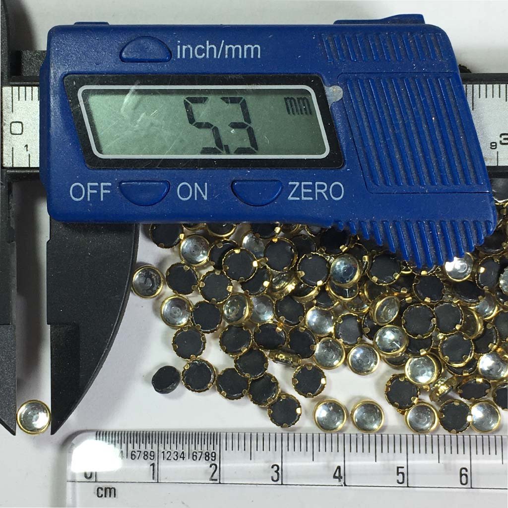 Fitting Stones Round Shape 5MM White 25grams