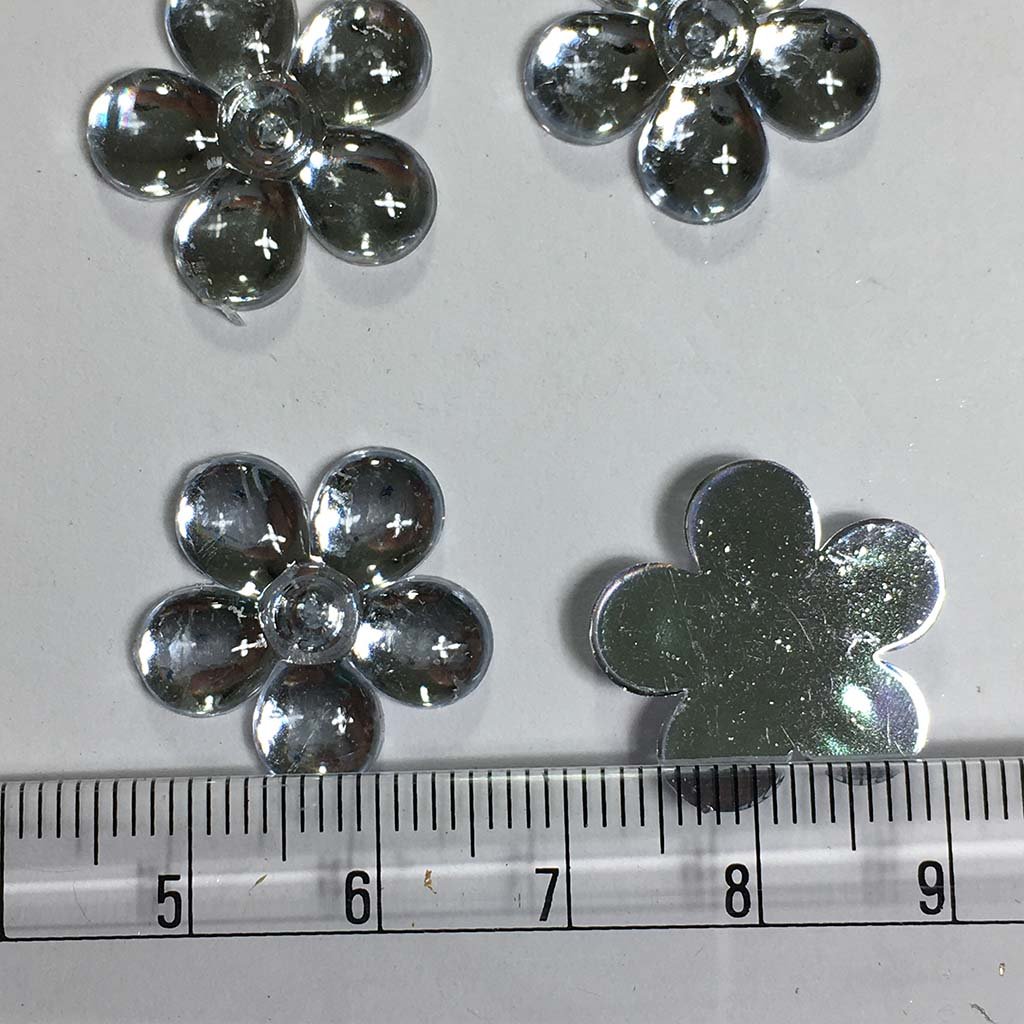 Flower Kundan Stone White Color 12pcs