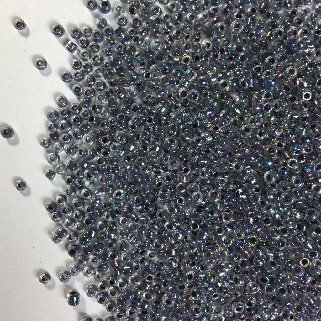 Glass Seed or Sugar Beads 2MM Multicolor with Gray Shade (25grams)