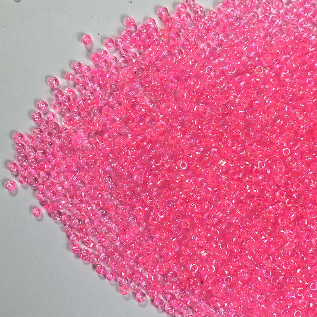 Glass Seed Beads or Sugar Beads 2MM Pink Color (25grams)