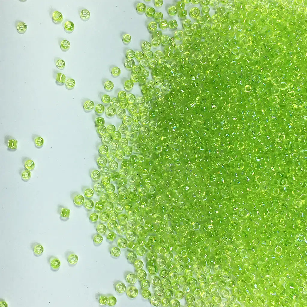 Glass Seed or Sugar Beads 2mm  Color Mint Green (25grams)