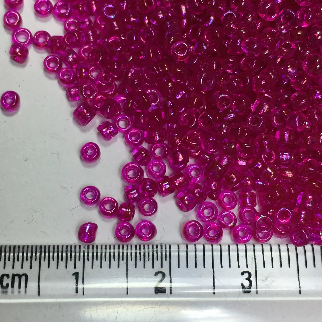 Glass Seed or Sugar Beads 2MM Rose Color (25grams)