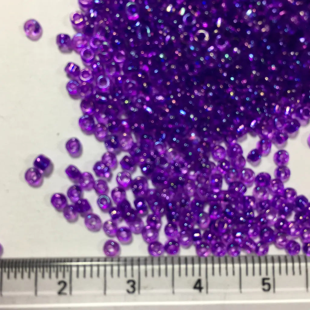 Glass Seed or Sugar Beads 2MM Violet Color (25grams)
