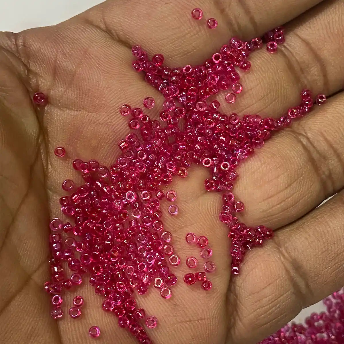 Glass Seed or Sugar Beads 2MM Rose Color (25grams)