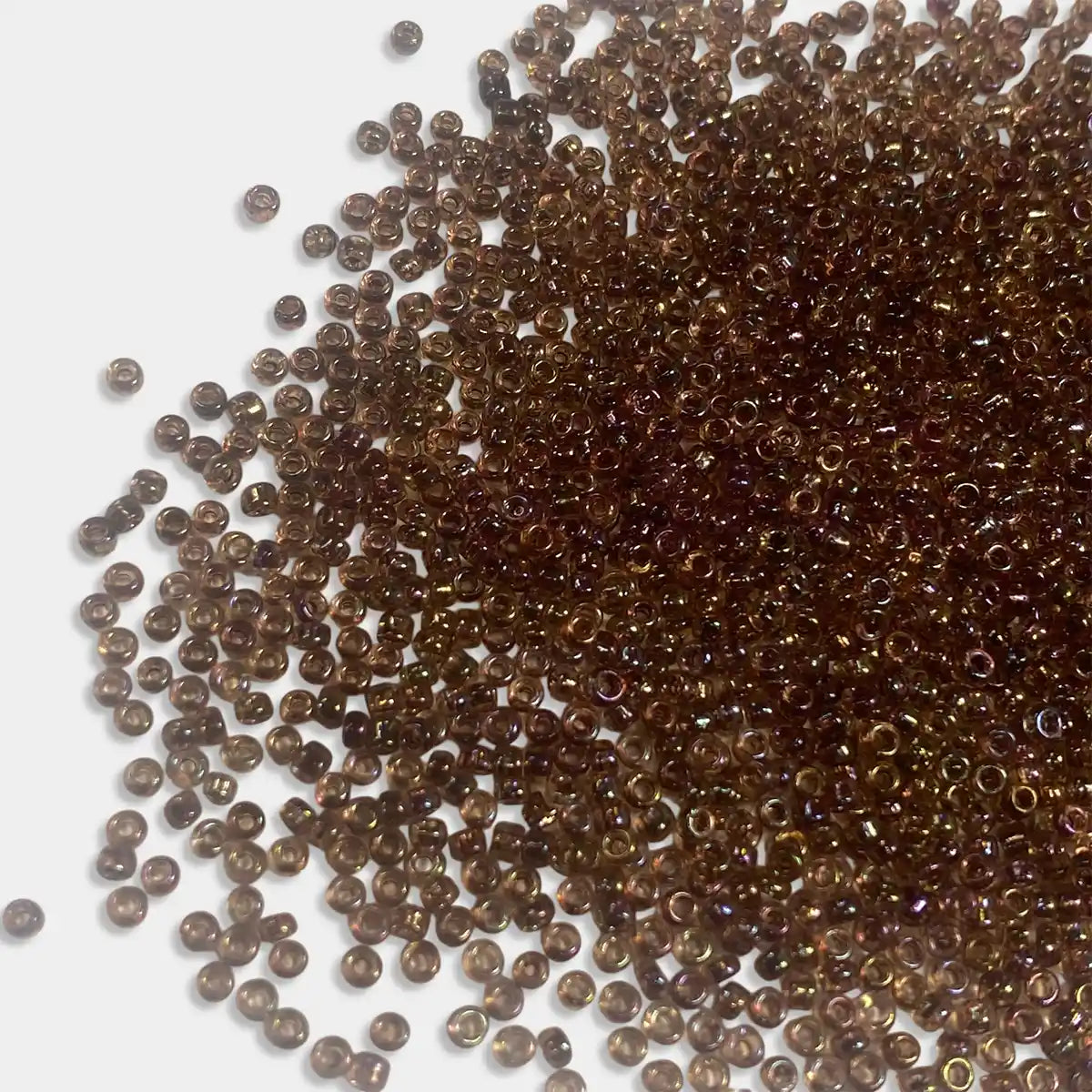 Glass Seed or Sugar Beads 2mm Brown With Dual Tone Color (25grams)