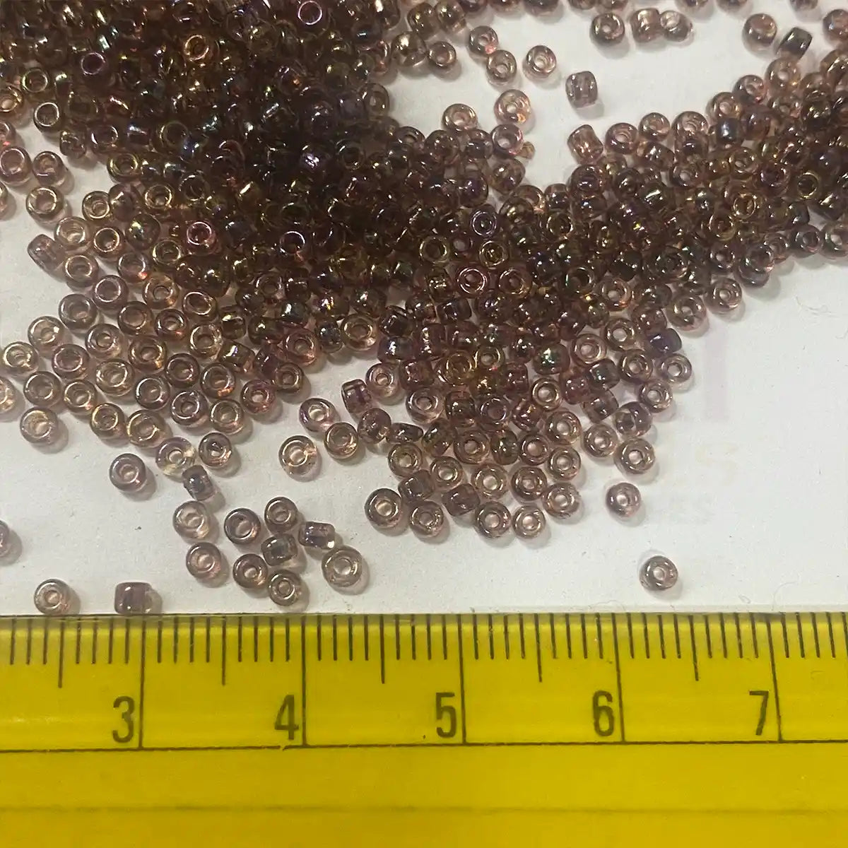 Glass Seed or Sugar Beads 2mm Brown With Dual Tone Color (25grams)