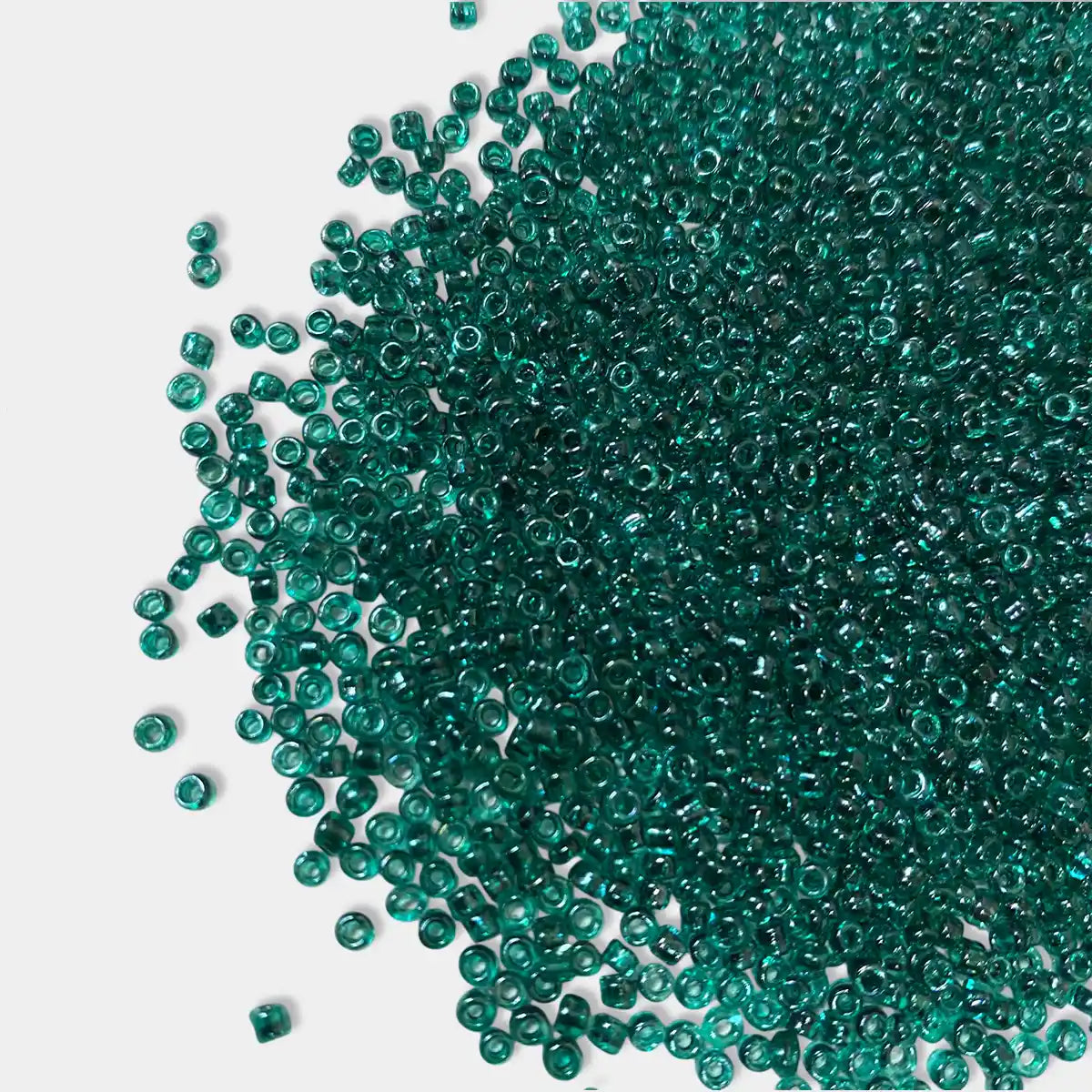 Glass Seed or Sugar Beads 2mm Color Teal Green Color (25grams)