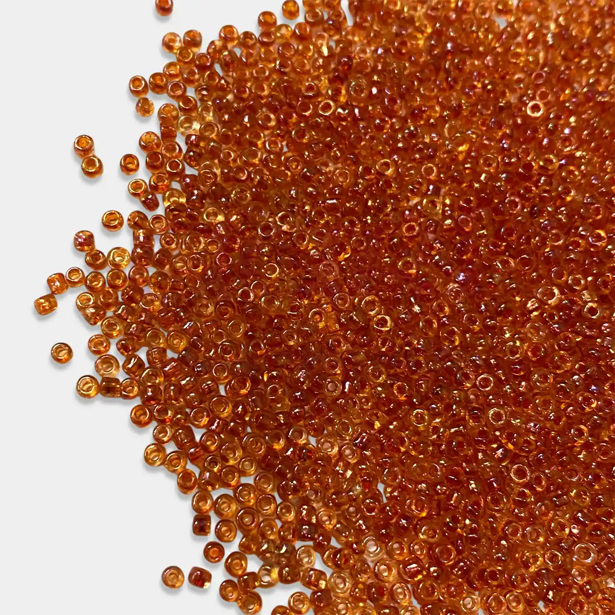 Glass Seed or Sugar Beads 2mm Dark Orange Color (25grams)