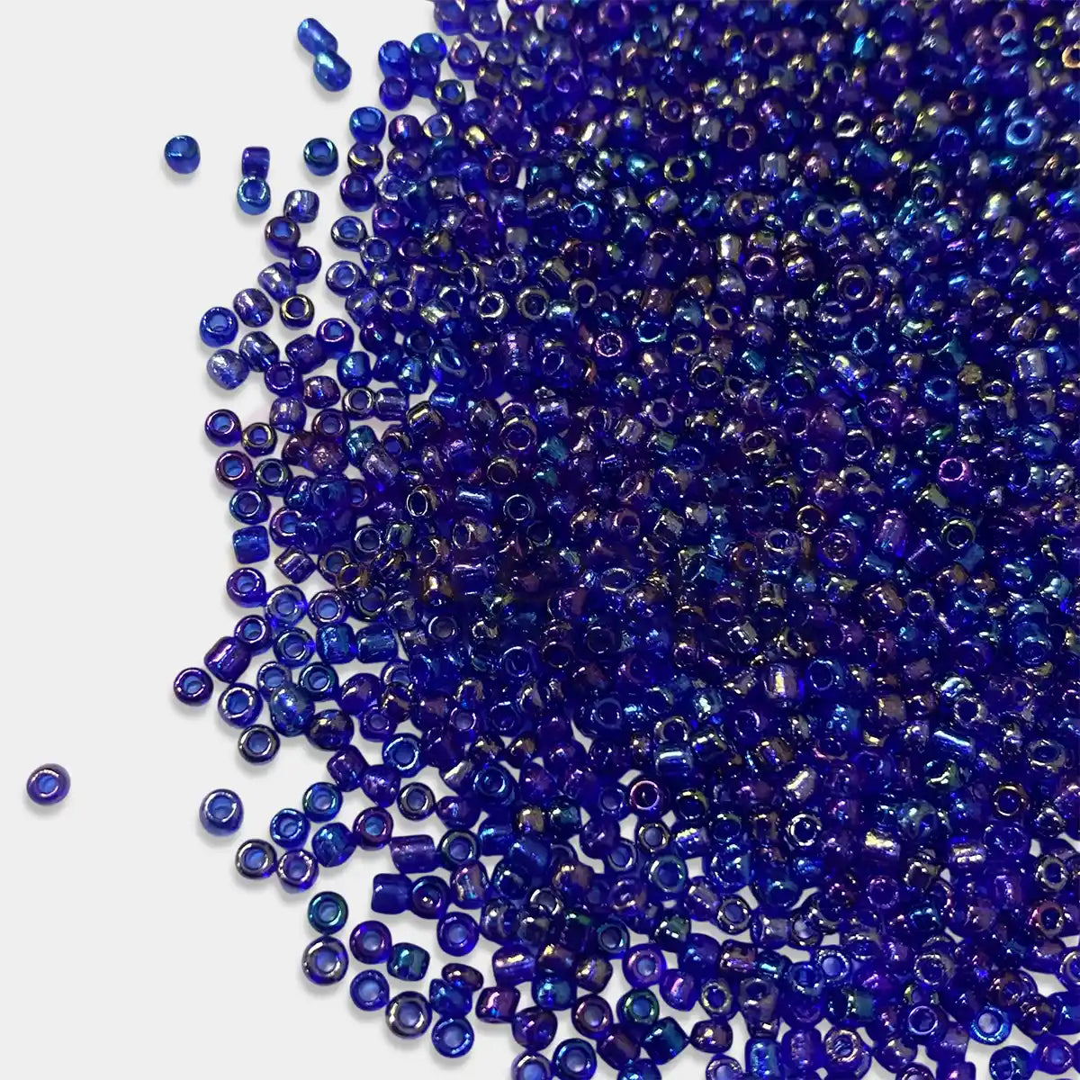 Glass Seed or Sugar Beads 2mm Dual Tone - Blue With Violet Color (25grams)