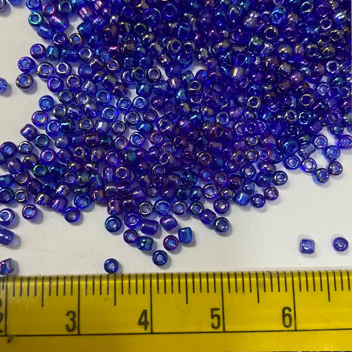 Glass Seed or Sugar Beads 2mm Dual Tone - Blue With Violet Color (25grams)