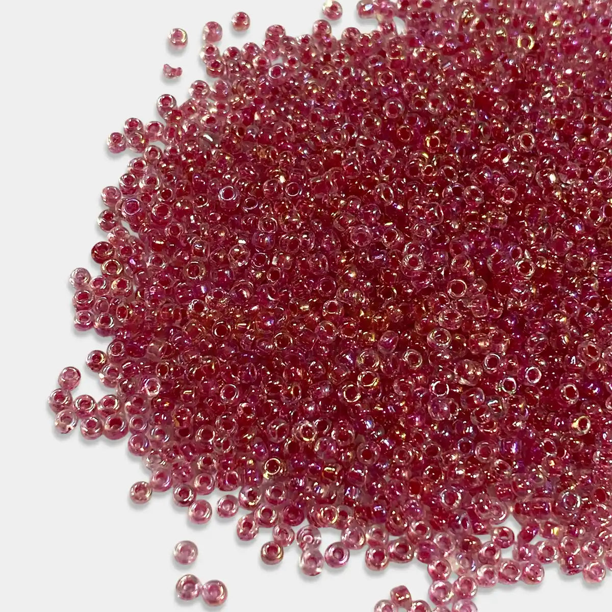 Glass Seed or Sugar Beads 2mm Dual Tone - Pink with Multicolor Shade (25grams)