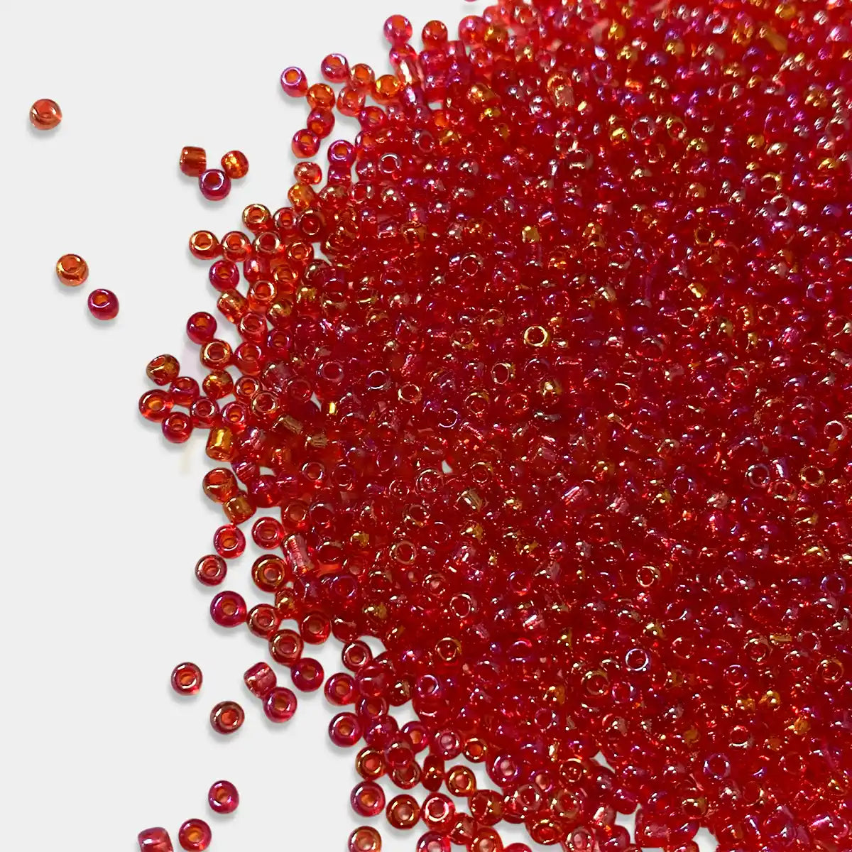 Glass Seed or Sugar Beads 2mm Dual Tone - Rose with Yellow Color (25grams)