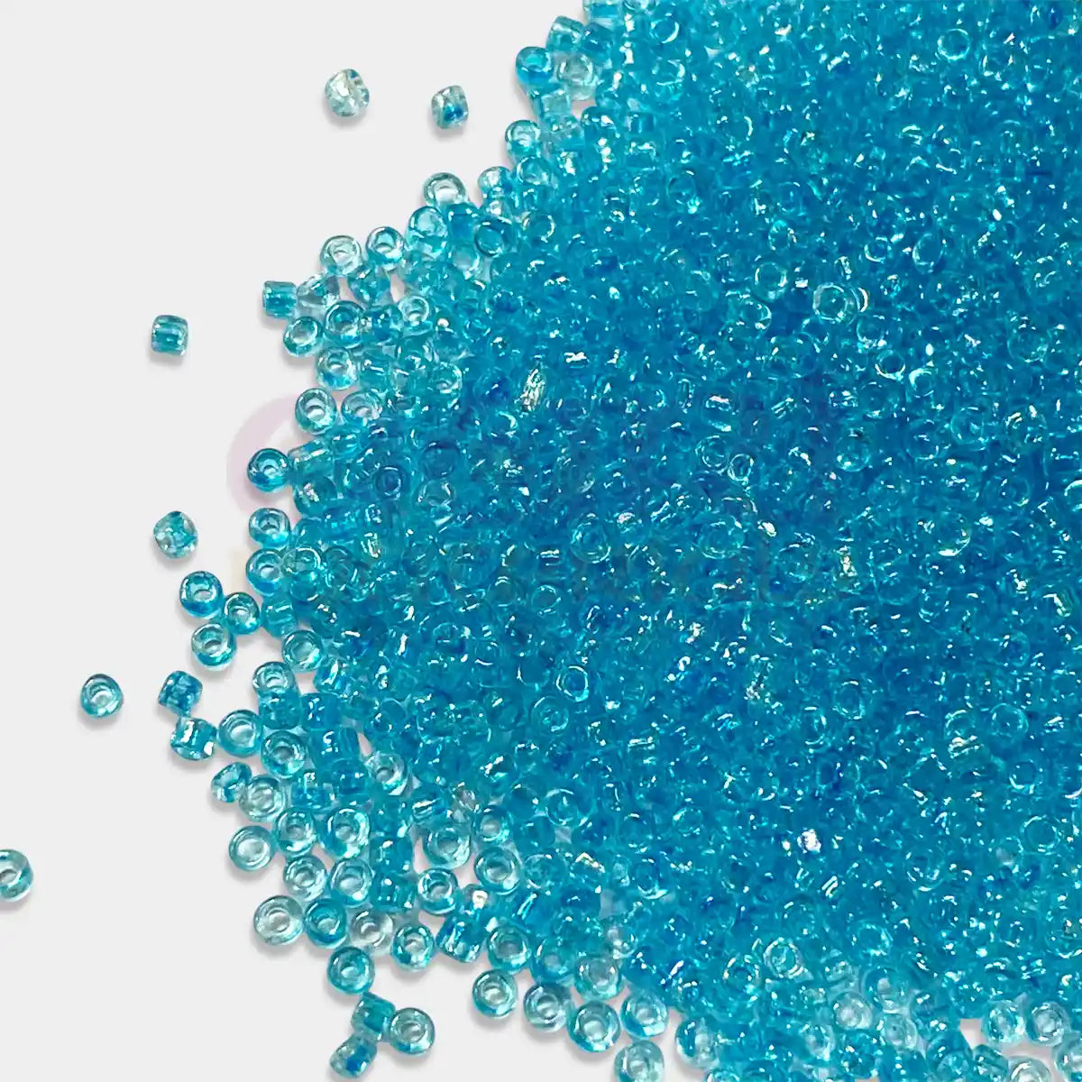 Glass Seed or Sugar Beads 2mm Light Blue Color (25grams)