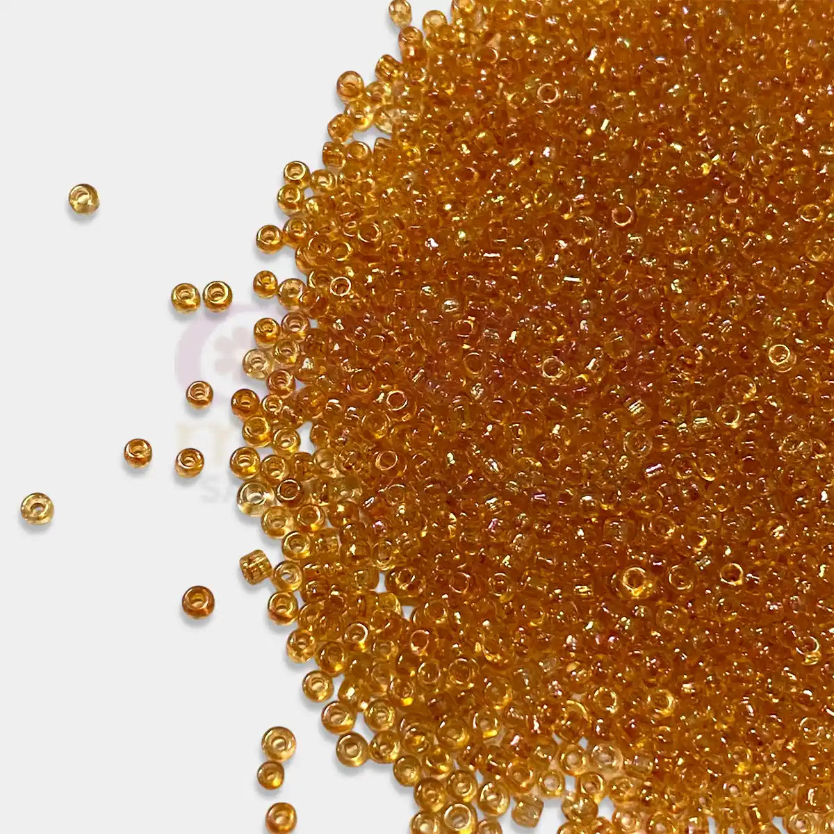 Glass Seed or Sugar Beads 2mm Orange Color (25grams)