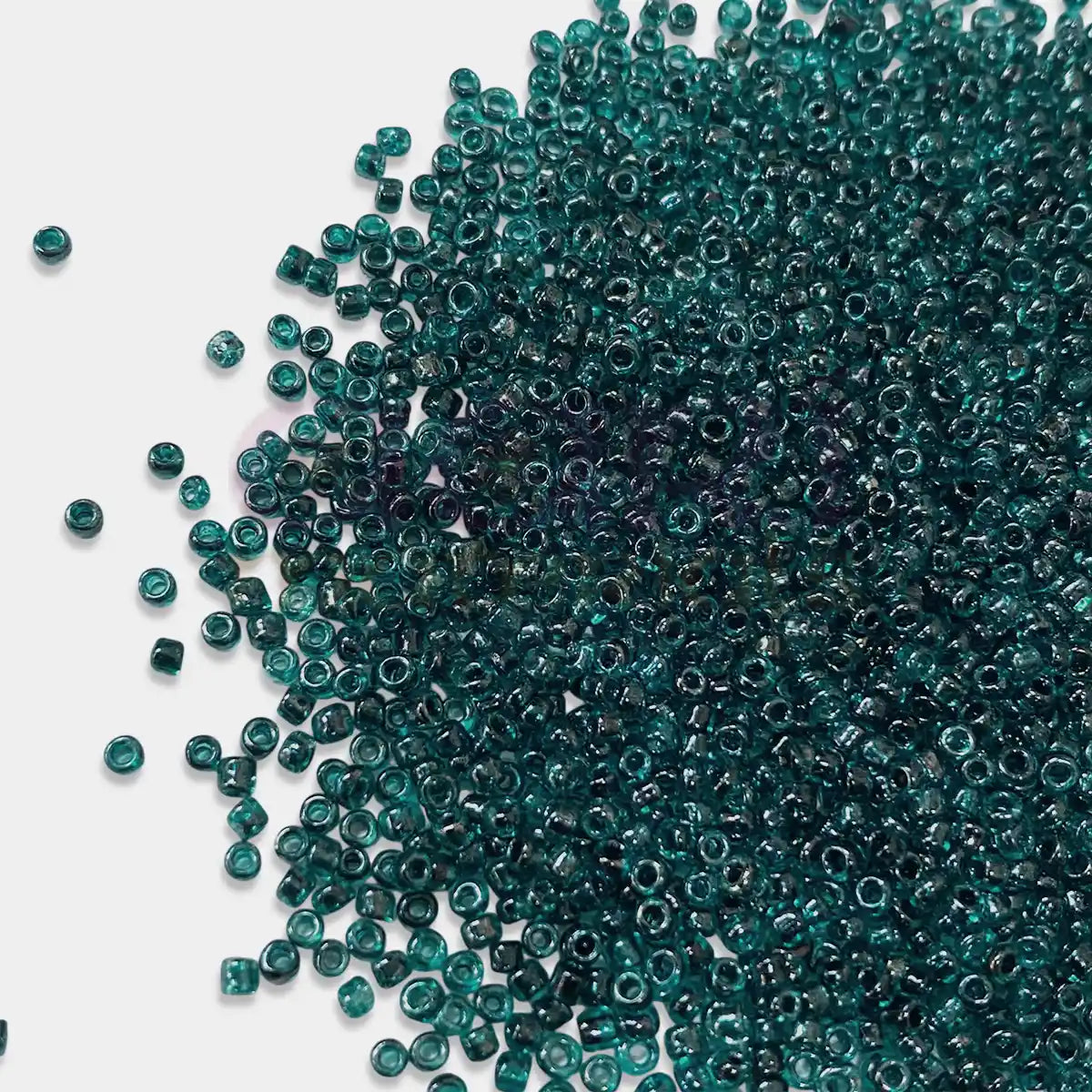Glass Seed or Sugar Beads 2mm Teal Blue Color (25grams)