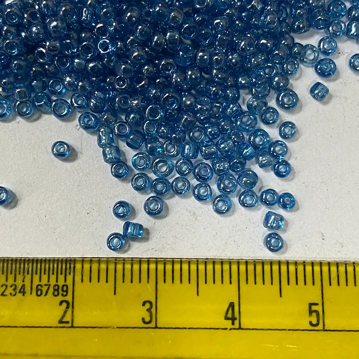 Glass Seed or Sugar Beads 2mm Pastel Blue Color (25grams)