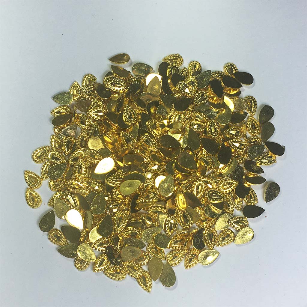 Gold Color Stone 8mm x 5mm 10grams