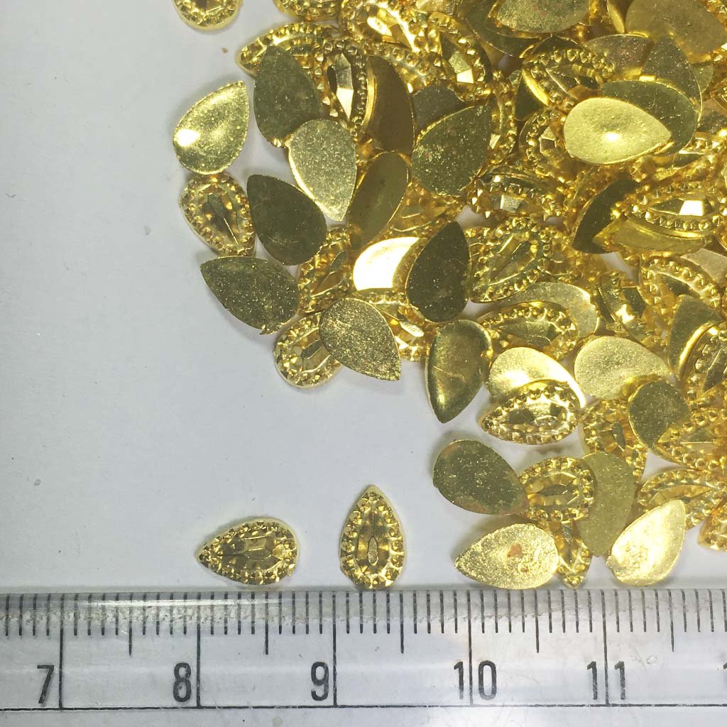 Gold Color Stone 8mm x 5mm 10grams