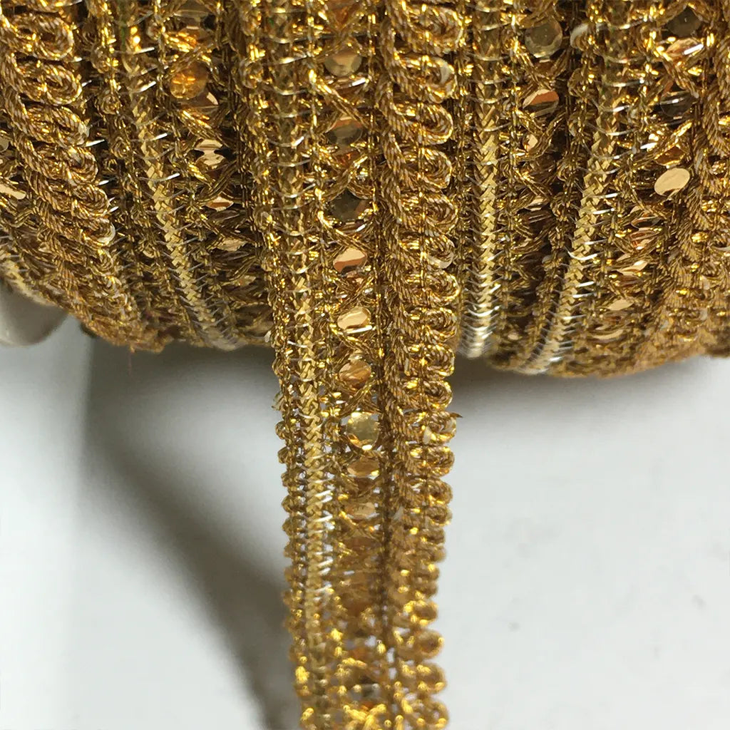 Gold Color Stone Lace No.18115 (1Meter)