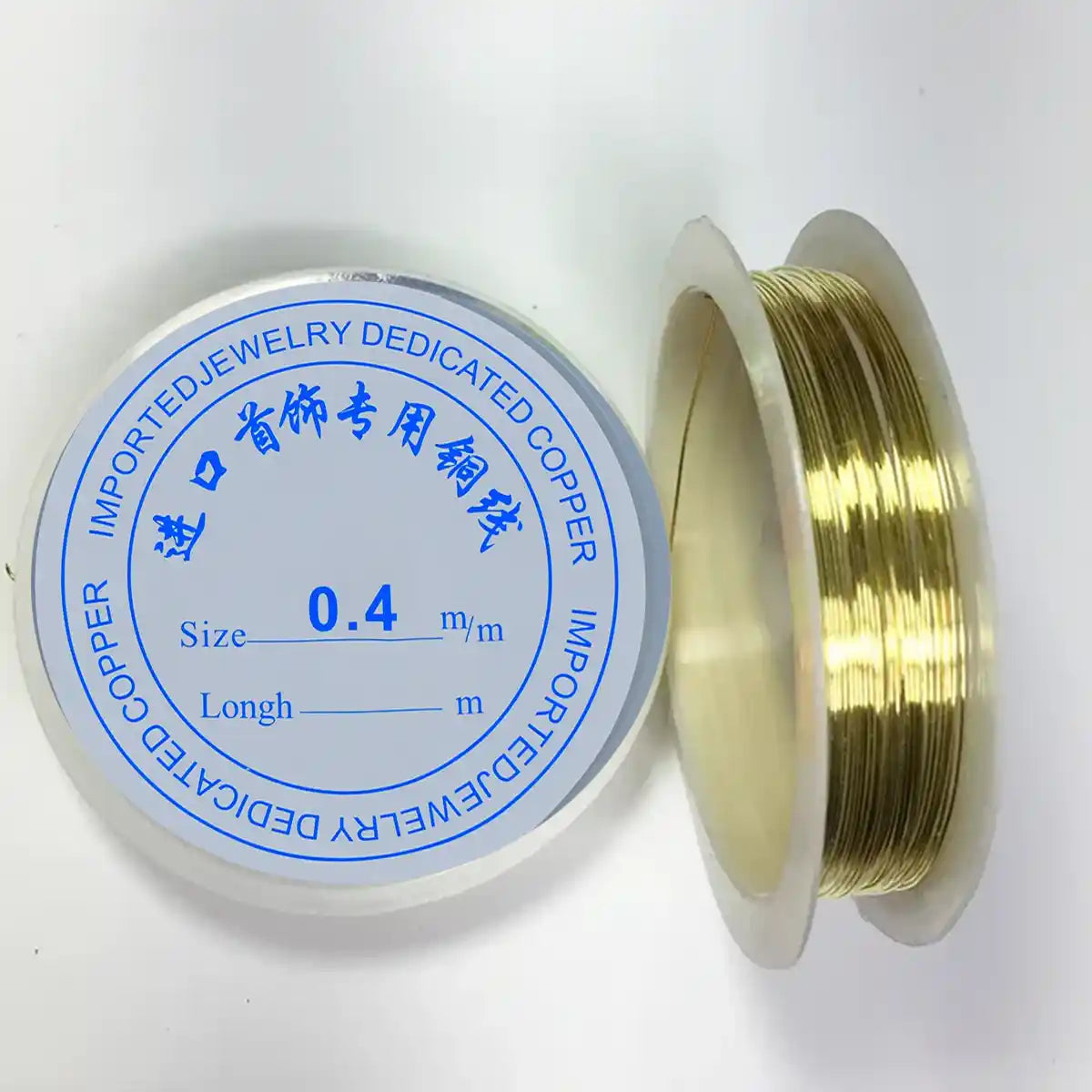 Gold Color Wire Size 0.4 for Jewellery Making Pack of 1