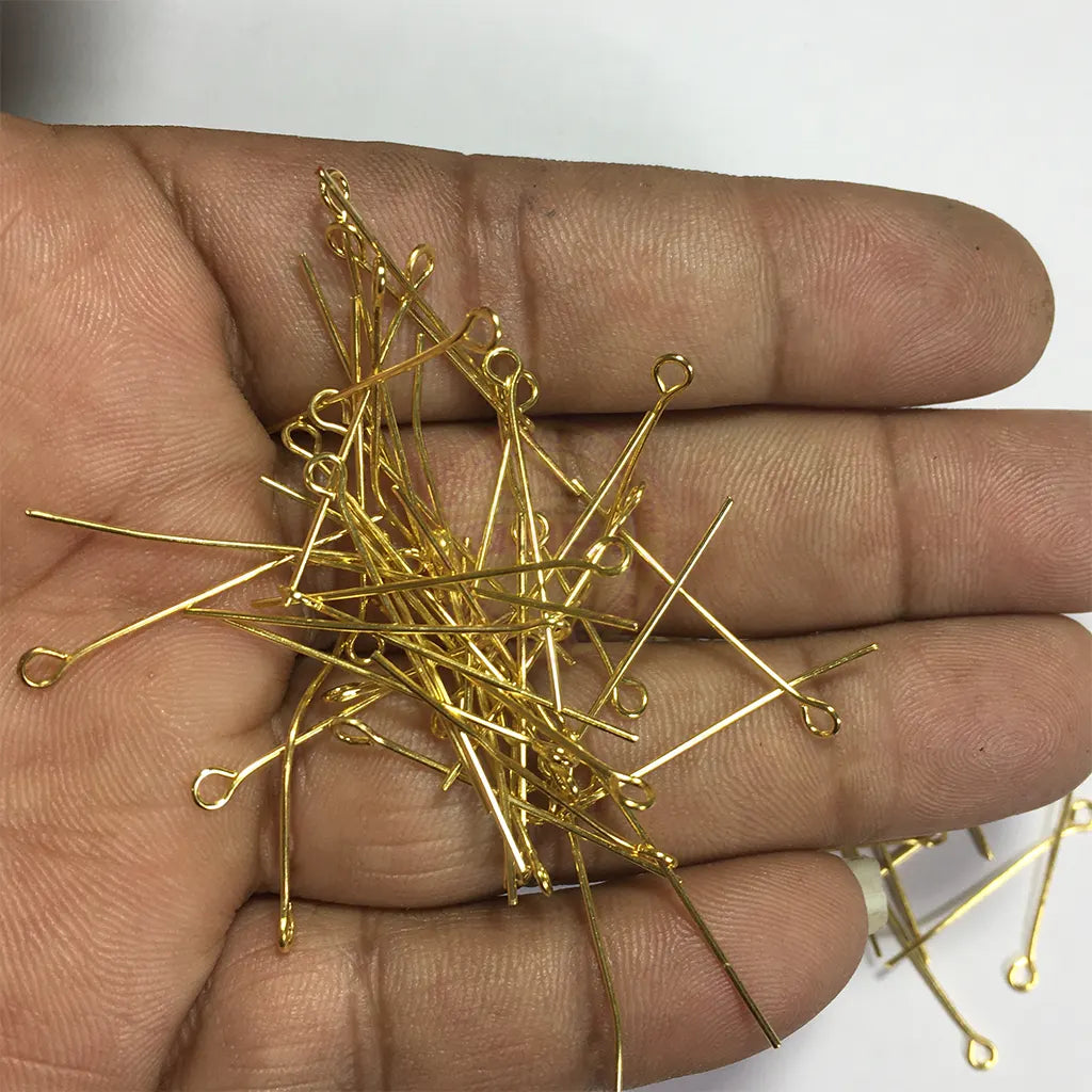 Gold Eye Pins 30mm (10grams) for Jewelry Making