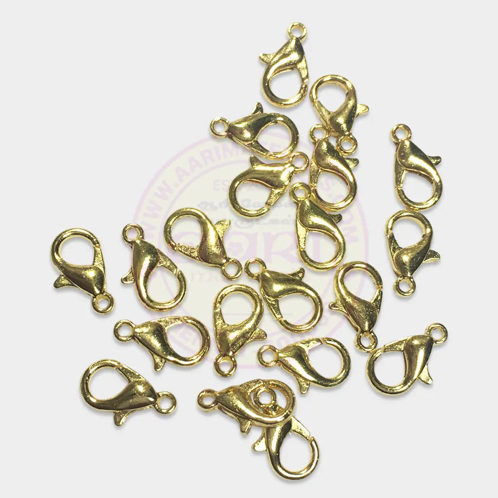 Gold Plated Lobster Clasps Claw Hooks for Necklace and Bracelet (20 pcs)