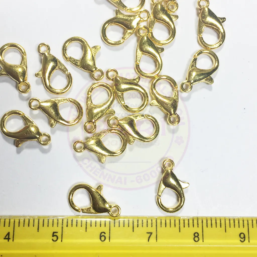 Gold Plated Lobster Clasps Claw Hooks for Necklace and Bracelet (20 pcs)